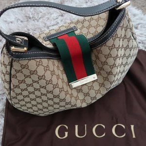 Gucci Canvas Hobo Bag